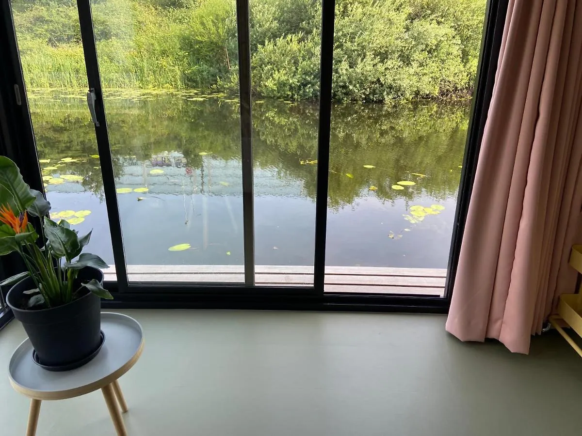 ロッテルダムUnieke Woonark Met Privetuin En Free Parking.アパートメント オランダ